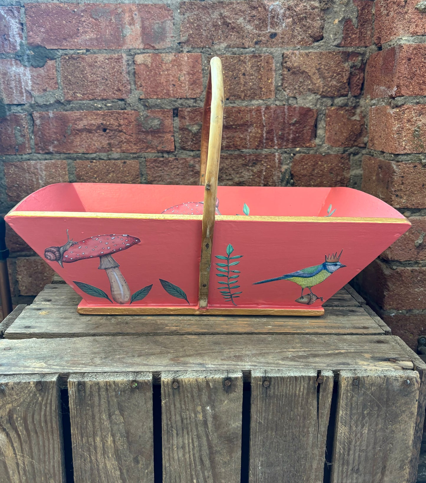 Vintage Wooden Trug