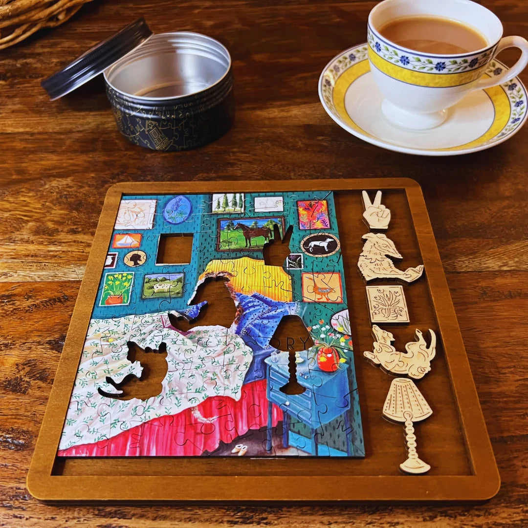 'Please Don't let The Dog In The Bed' Mini puzzle