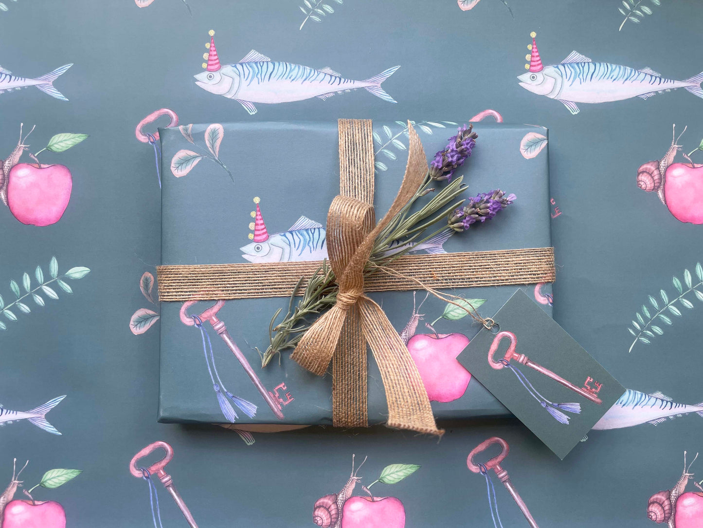 Party Fish Wrapping Paper
