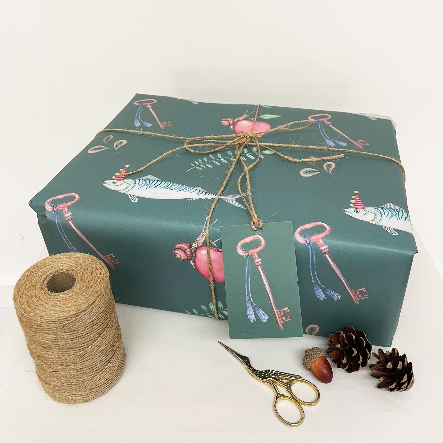 Party Fish Wrapping Paper