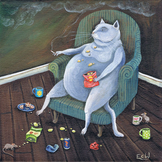 'Bad Habits' Greetings Card