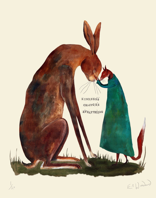 'Kindness Changes Everything' Type Prints