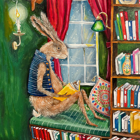 'Reading Nook' Greetings Card