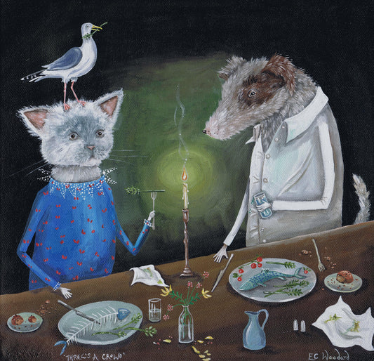 'Three's a Crowd' Greetings Card