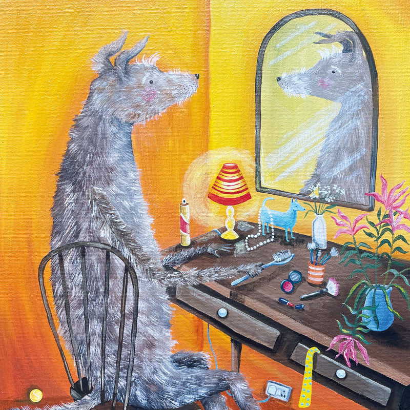 'He Knew He Looked Great' Greetings Card